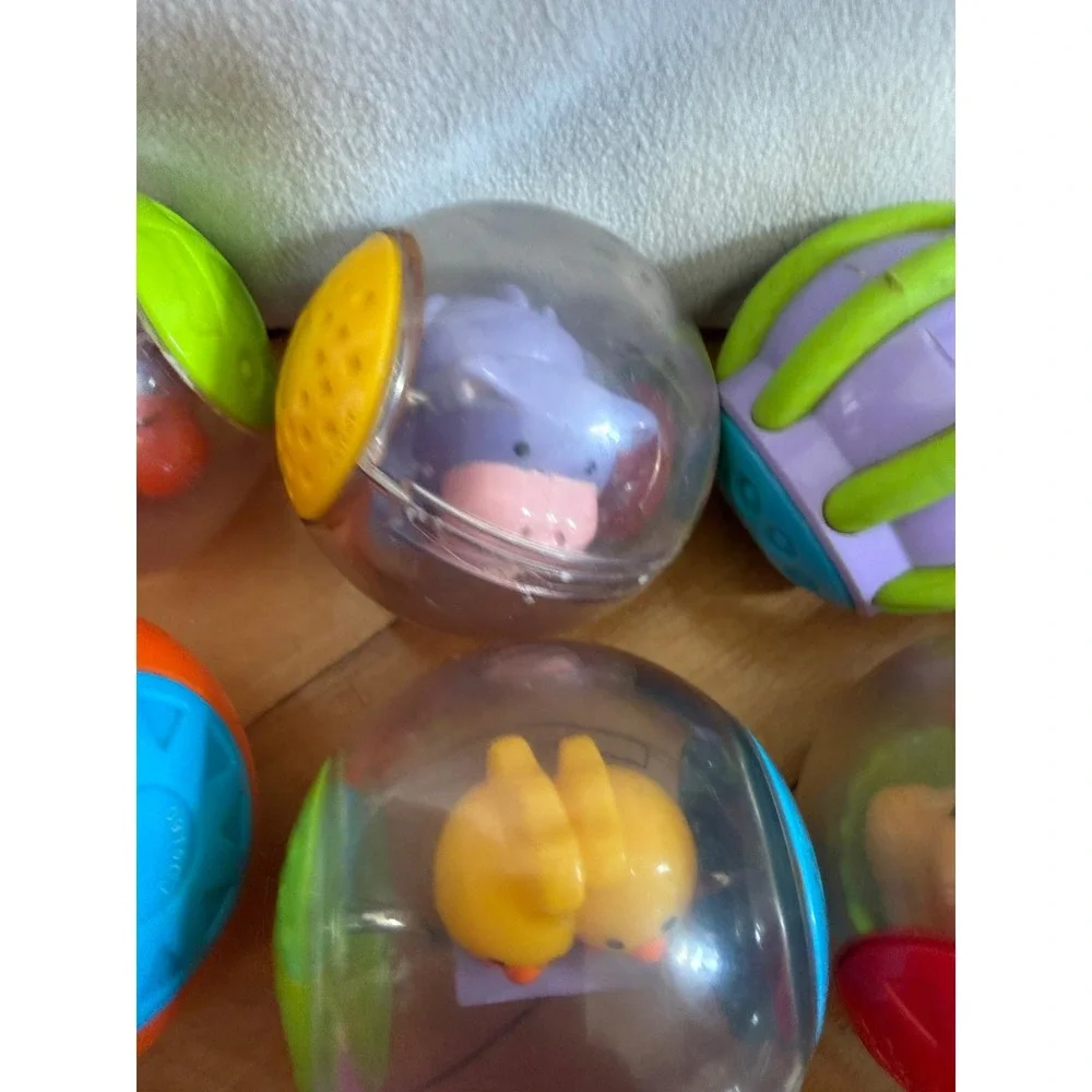 Fisher Price Roll-a-Rounds Sensory Balls Lot of 11 Tiger Hippo Chick Panda Toy
